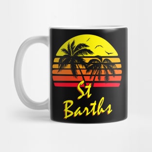 St Barths Retro Sunset Mug